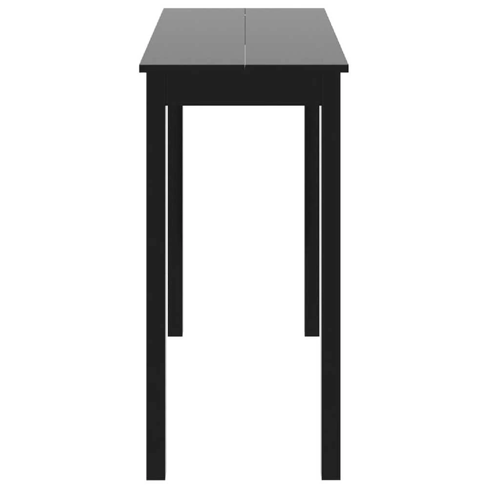 Baro stalas, MDF, juodas, 115x55x107 cm