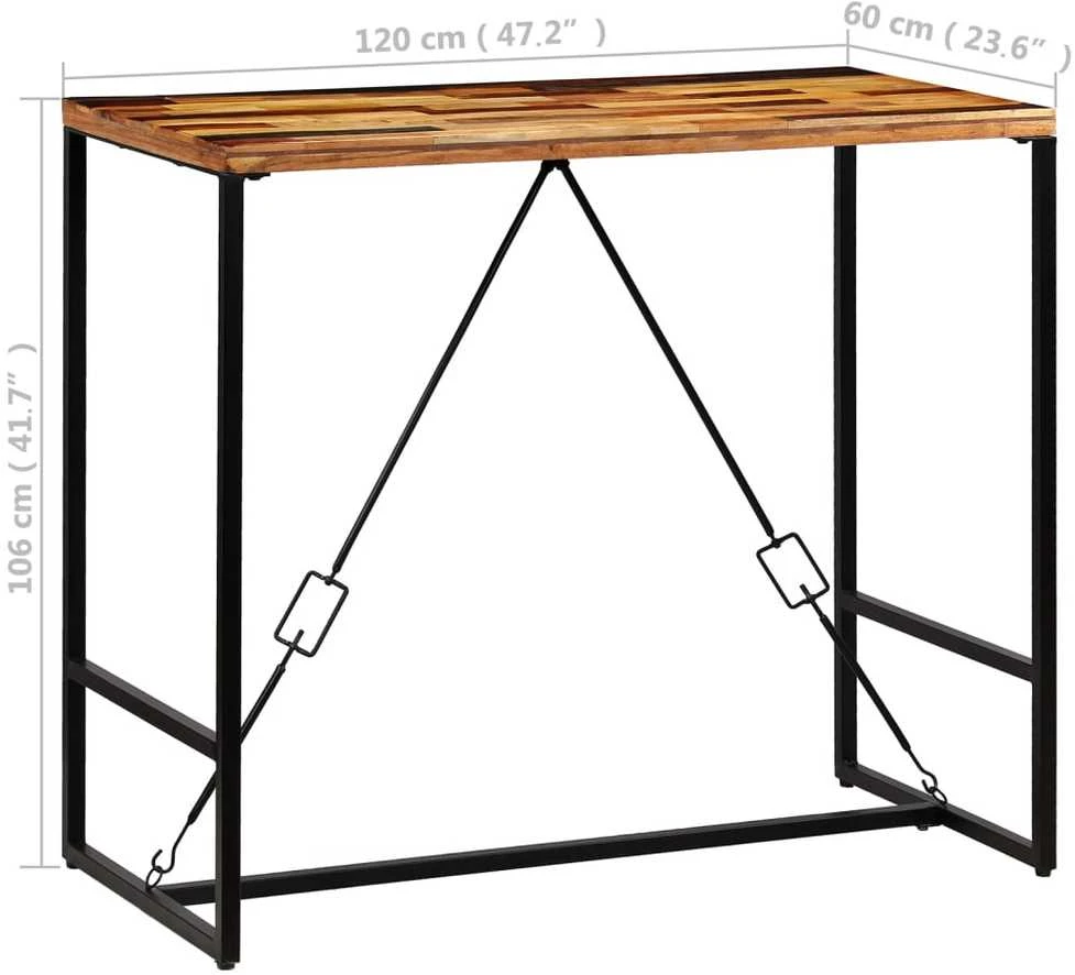Baro stalas, perdirbta mediena, 120x60x106cm