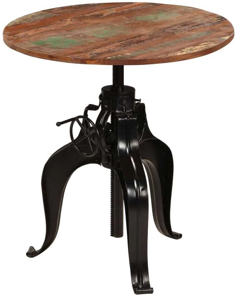 Baro stalas, perdirbtos medienos masyvas, 75x(76-110)cm