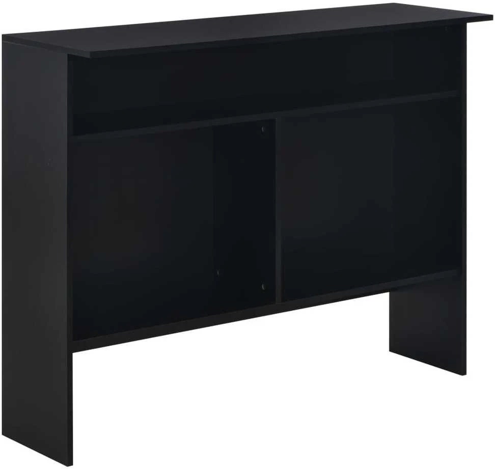 Baro stalas su 2 stalviršiais, juodos sp., 130x40x120cm