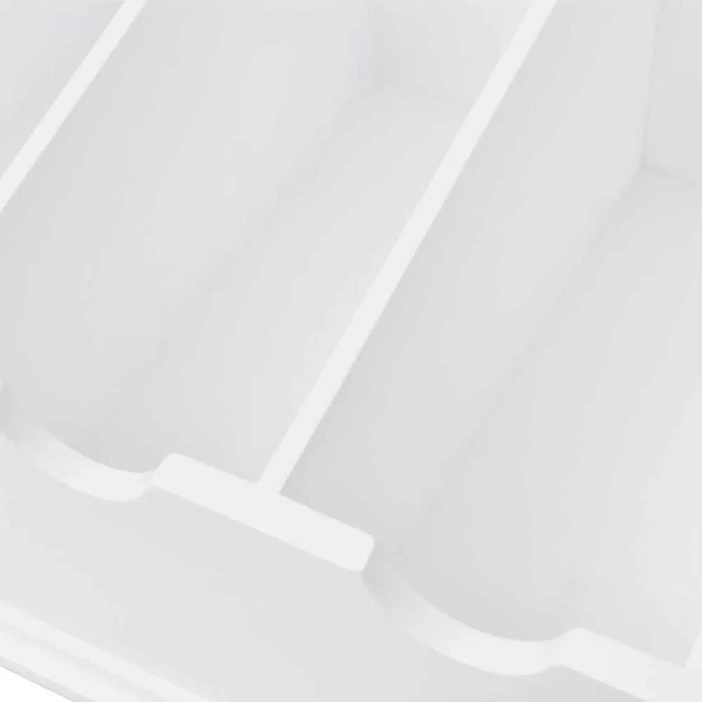barokinio stiliaus stalo įrankių padėklas, MDF, baltas