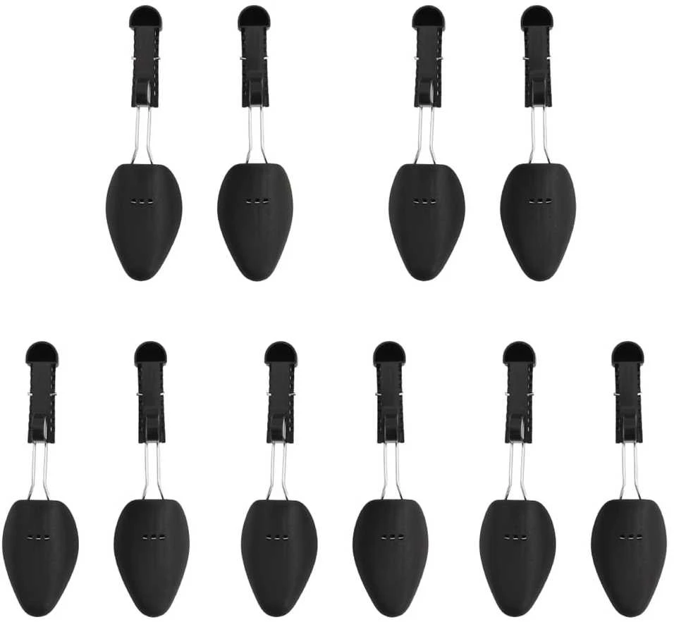 Batų kurpaliai, 5 poros, juodos spalvos, plastikas, EU 35–38