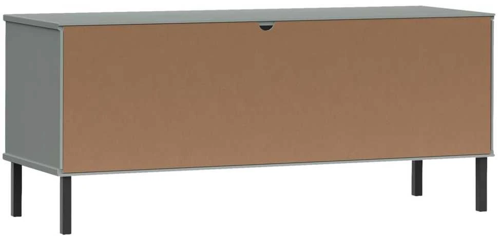 Batų lentyna su kojomis, pilka, 106x35x45cm, mediena, OSLO