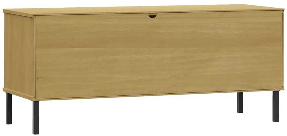 Batų lentyna su kojomis, ruda, 106x35x45cm, mediena, OSLO