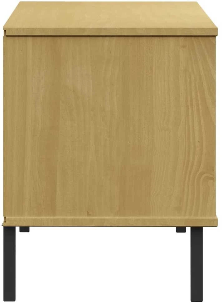 Batų lentyna su kojomis, ruda, 106x35x45cm, mediena, OSLO