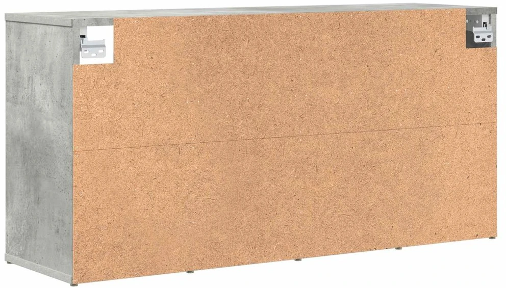 Batu skrynia 103 x 30 x 51 cm Apdirbta mediena Betono pilka