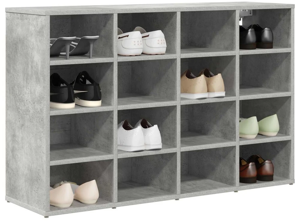 Batu skrynia 103 x 30 x 67 cm Apdirbta mediena Betono pilka