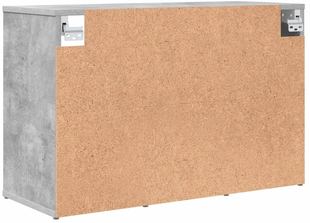 Batu skrynia 77,5 x 30 x 51 cm Apdirbta mediena Betono pilka
