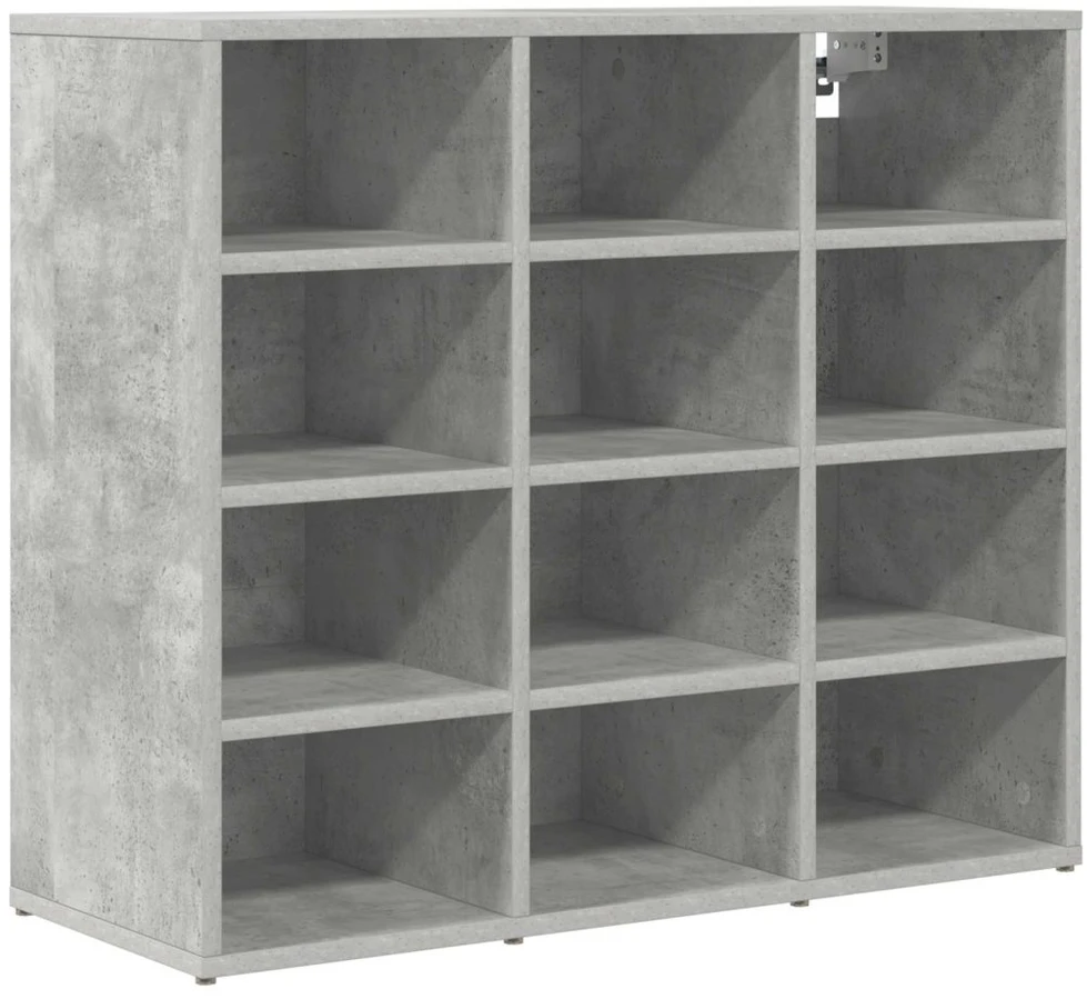 Batu skrynia 77,5 x 30 x 67 cm Apdirbta mediena Betono pilka