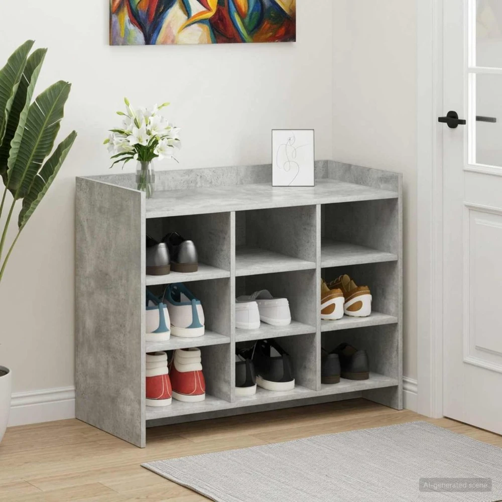 Batu skrynia Betono pilka 85 x 39,5 x 70 cm Apdirbta mediena