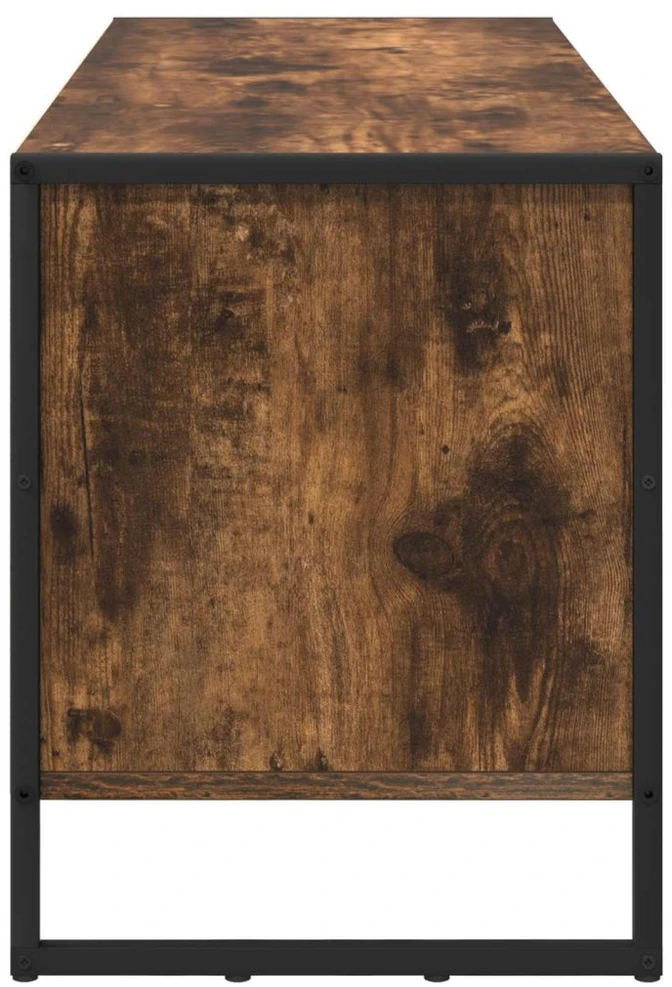 Batu skrynia 100 x 35 x 44 cm Apdirbta mediena Dūminis ąžuolas