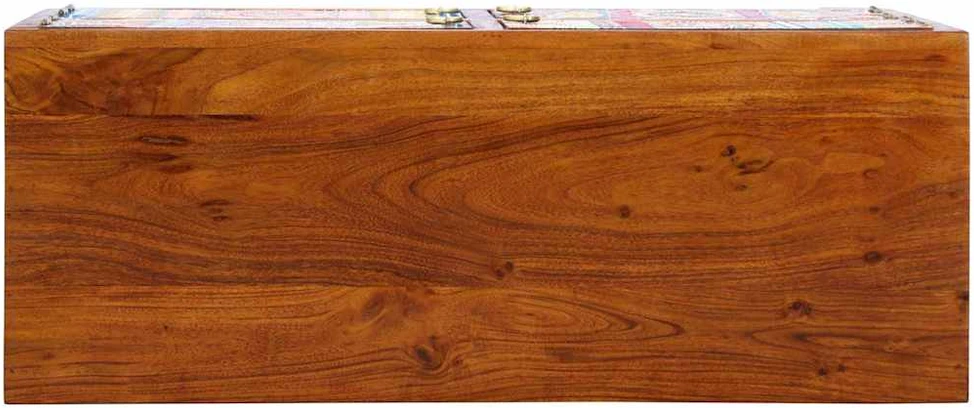 Batu skrynia 90 x 35 x 55 cm Kietos akacijos mediena Ruda