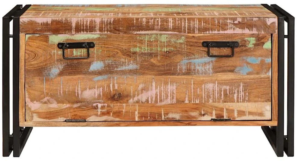 Batu skrynia Ruda 90 x 38 x 45 cm Kieta atnaujinta mediena