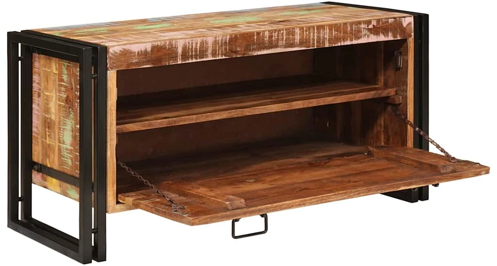 Batu skrynia Ruda 90 x 38 x 45 cm Kieta atnaujinta mediena