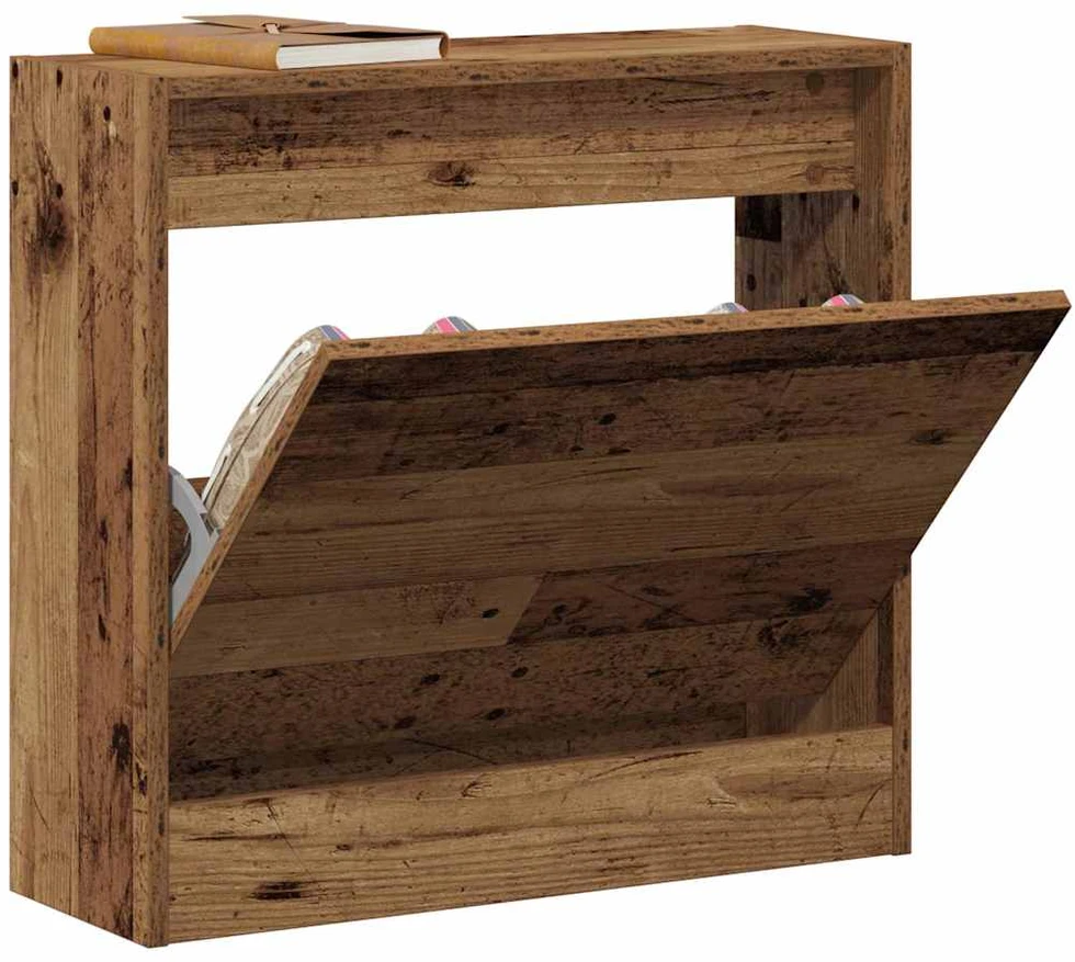Batu skrynia 60 x 21 x 57 cm Apdirbta mediena Senas medis
