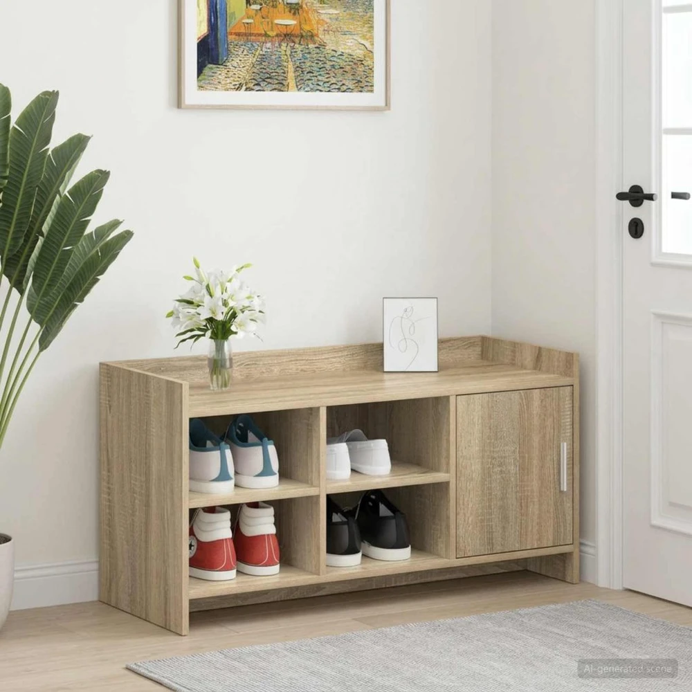 Batu skrynia Sonoma ąžuolas 100 x 39,5 x 51 cm Apdirbta mediena