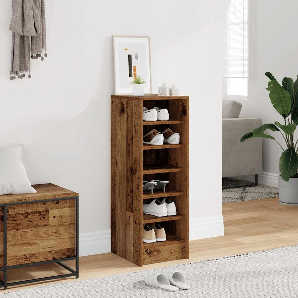 batų spintelė Old Wood 32x35x92 cm Engineered Wood