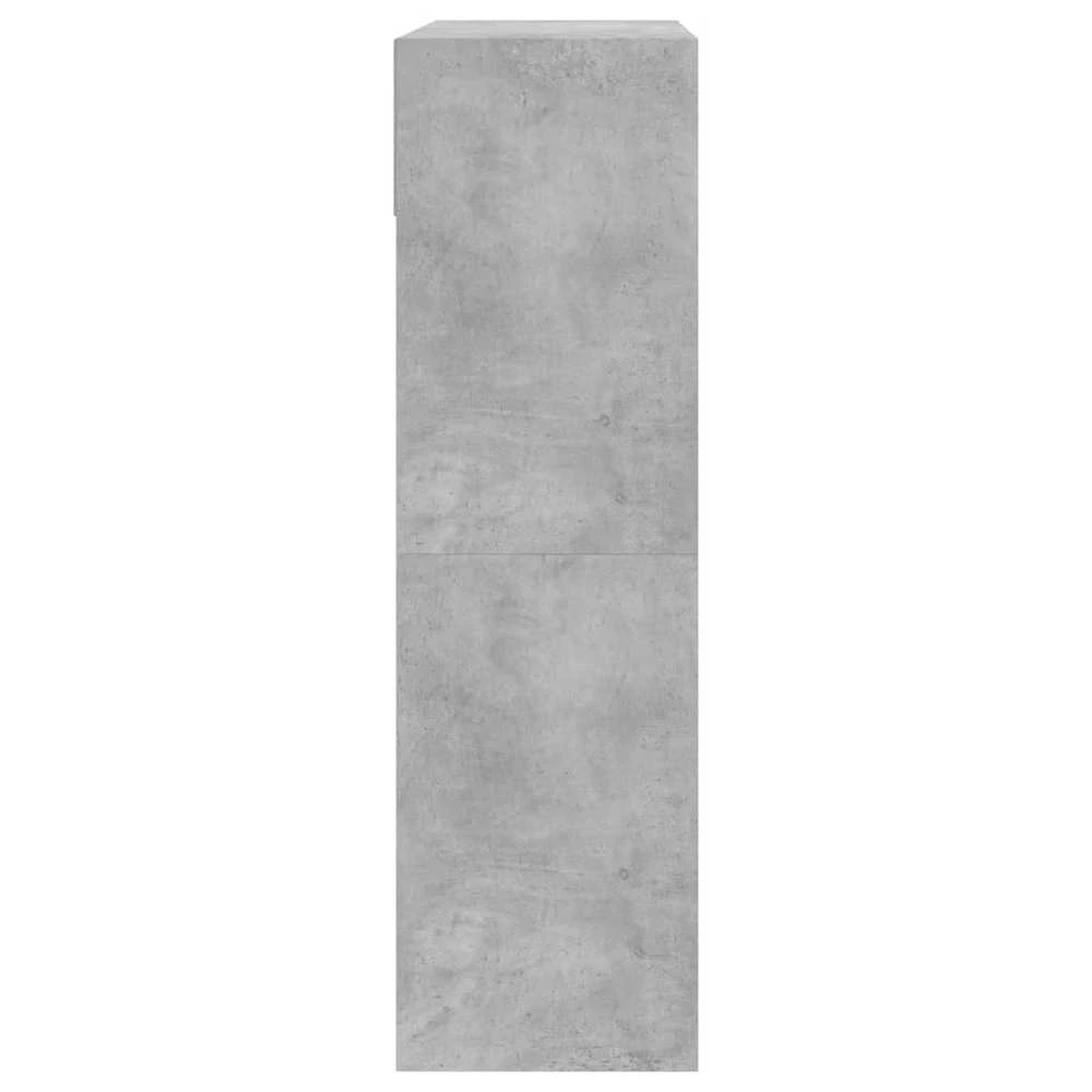 Batų spintelė su 2 atverčiamais stalčiais, betono, 80x34x116cm