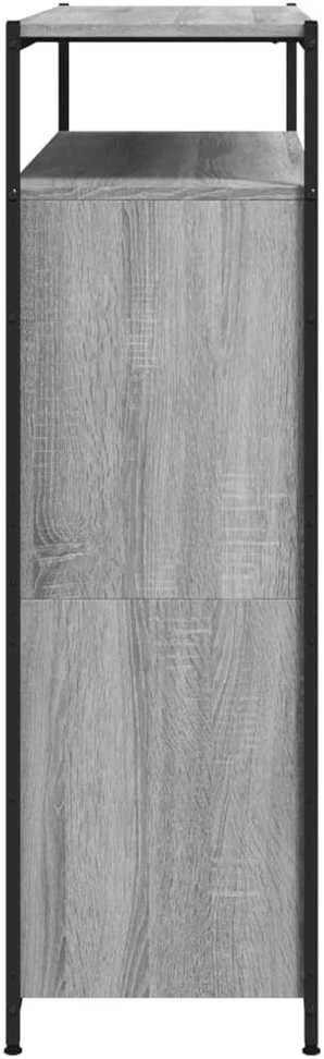 Batų spintelė su 4 atverčiamais stalčiais, pilka, 100x34x112cm