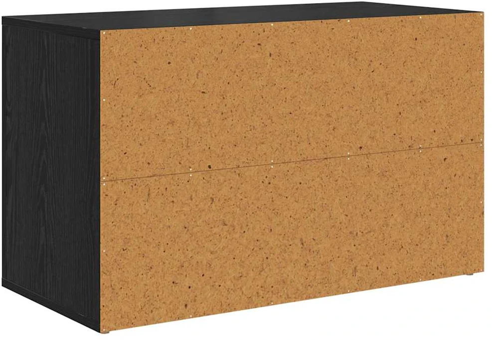 Batų stovas 75 x 35 x 45 cm Apdirbta mediena juoda ąžuolo