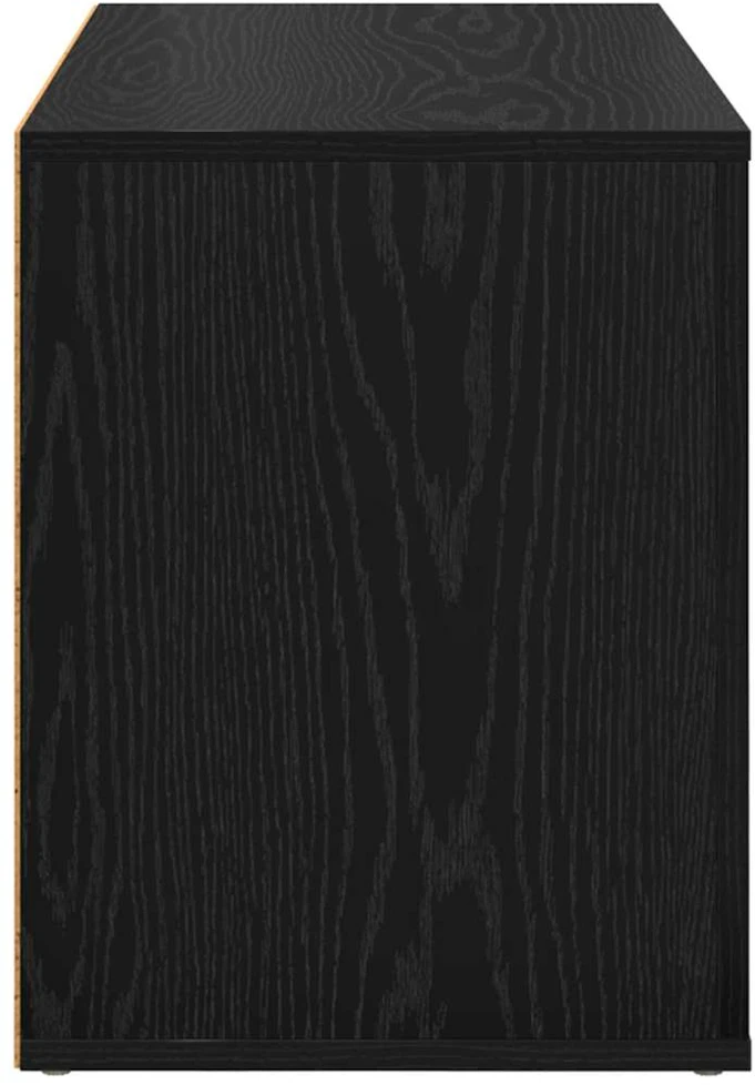 Batų stovas 75 x 35 x 45 cm Apdirbta mediena juoda ąžuolo