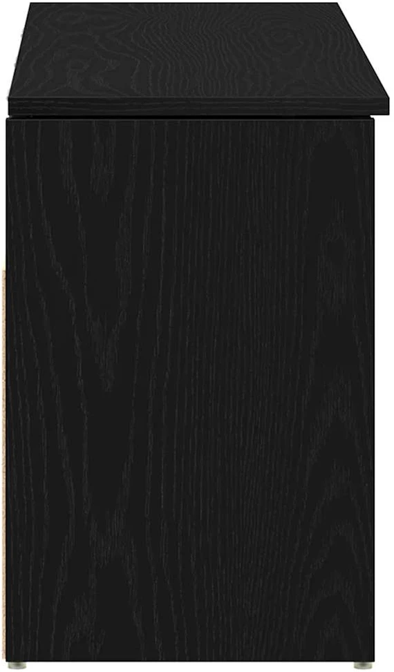 Batų suolas Juodas ąžuolas 102x30,5x45 cm Inžinerinė mediena
