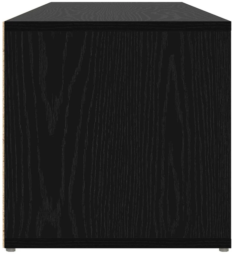 Batų suolelis 102 x 35 x 35 cm Apdirbta mediena Juodas ąžuolas
