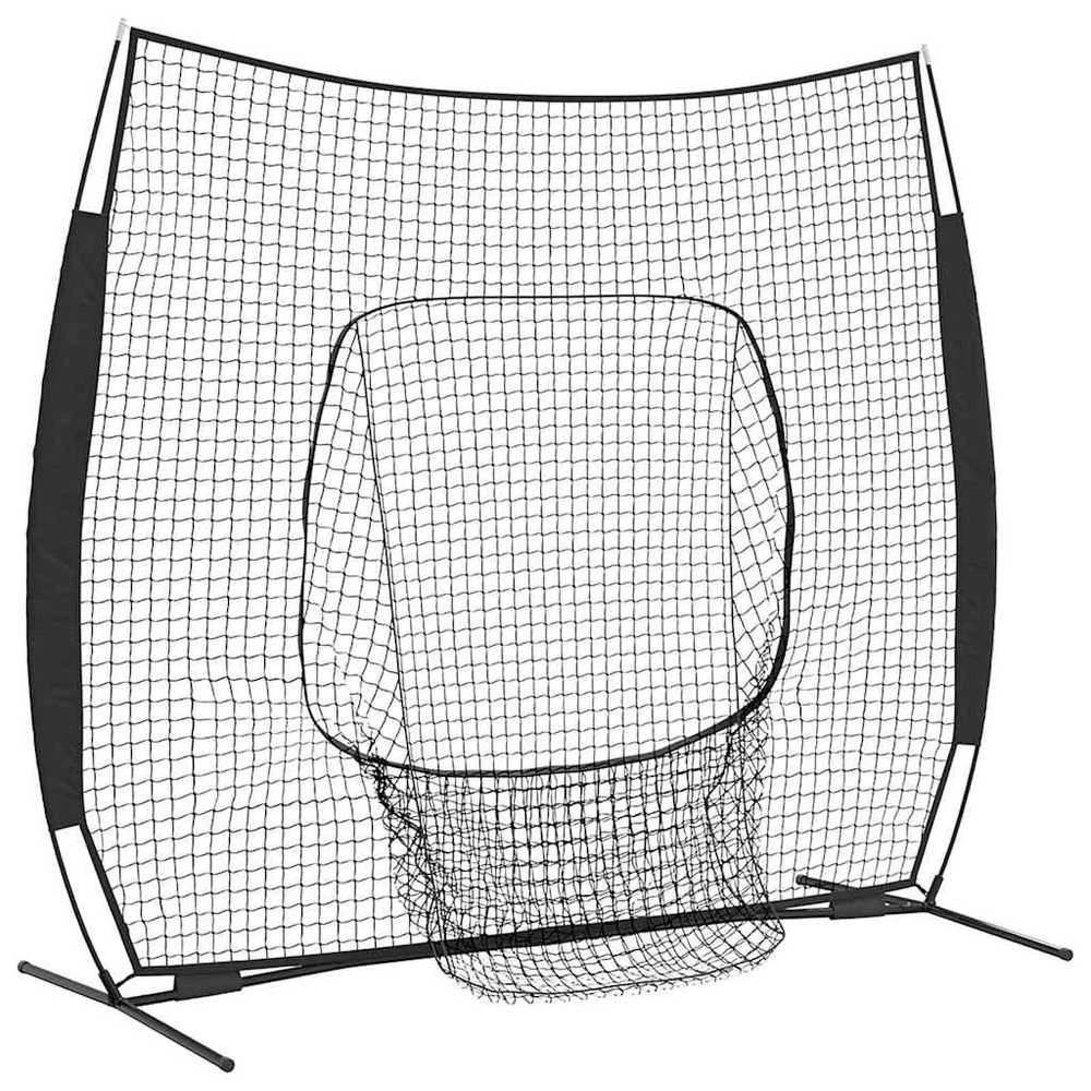 Beisbolo treniruočių tinklas Juoda 250 x 106 x 209 cm