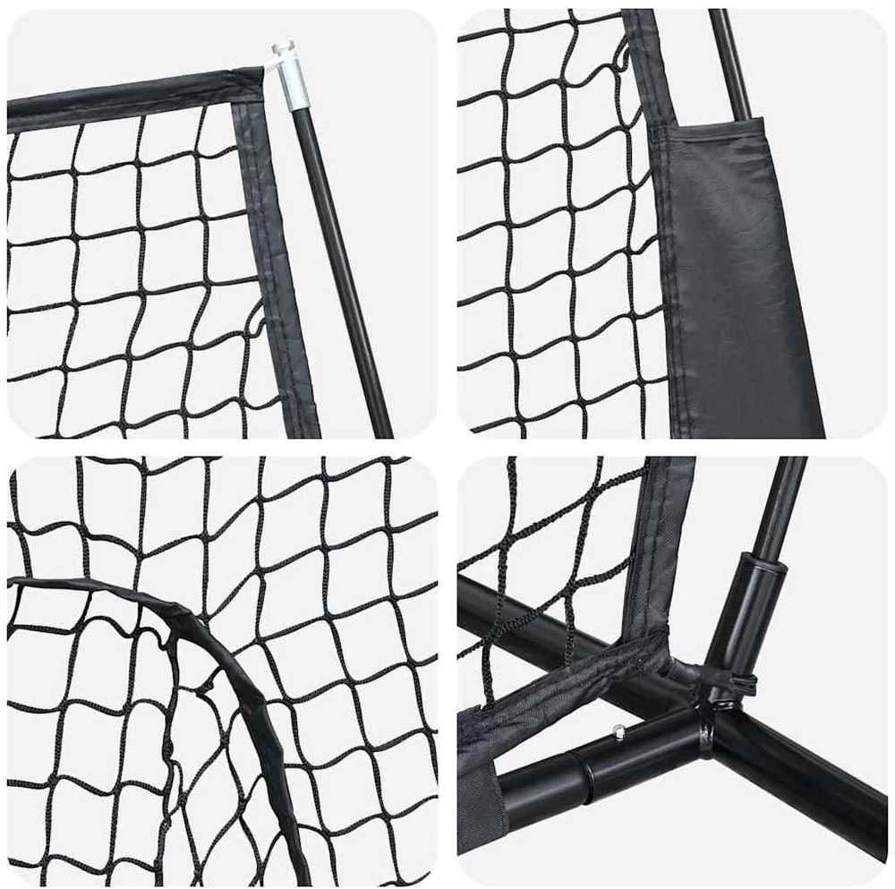 Beisbolo treniruočių tinklas Juoda 250 x 106 x 209 cm
