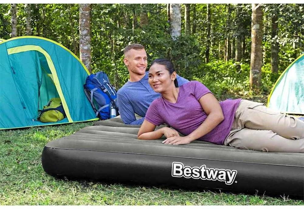 Bestway 3-1 Pripučiamas čiužinys, juodas ir pilkas, 188x99x25cm