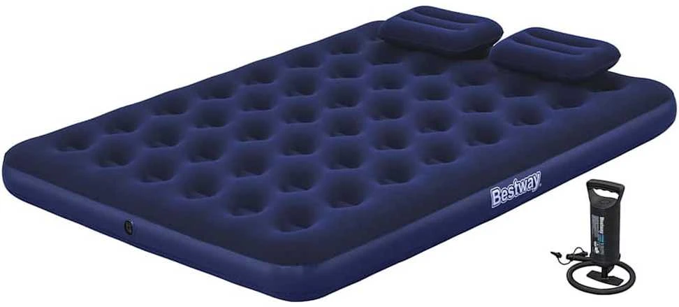 TOP KOMPLEKTAS! Bestway Pavillo dvigulis čiužinys su pompa ir 2 pagalvėlėmis 2.03m x 1.52m x 22cm