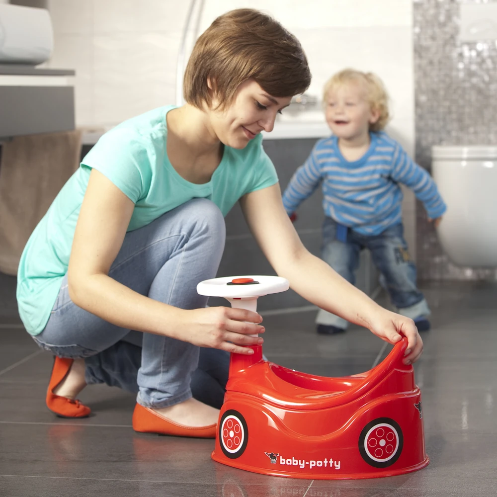 BIG Nocnik Bobby Car raudonas automobilis su vairu