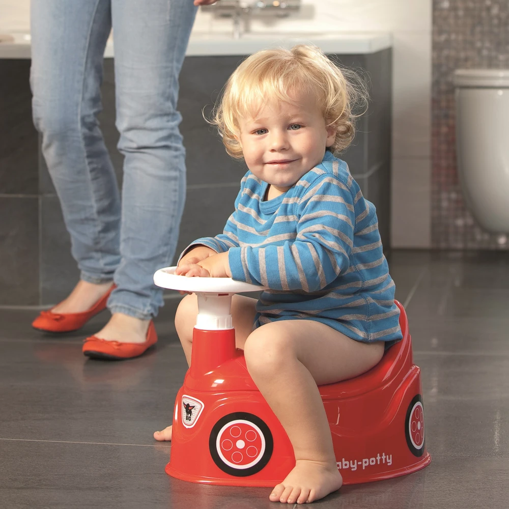 BIG Nocnik Bobby Car raudonas automobilis su vairu