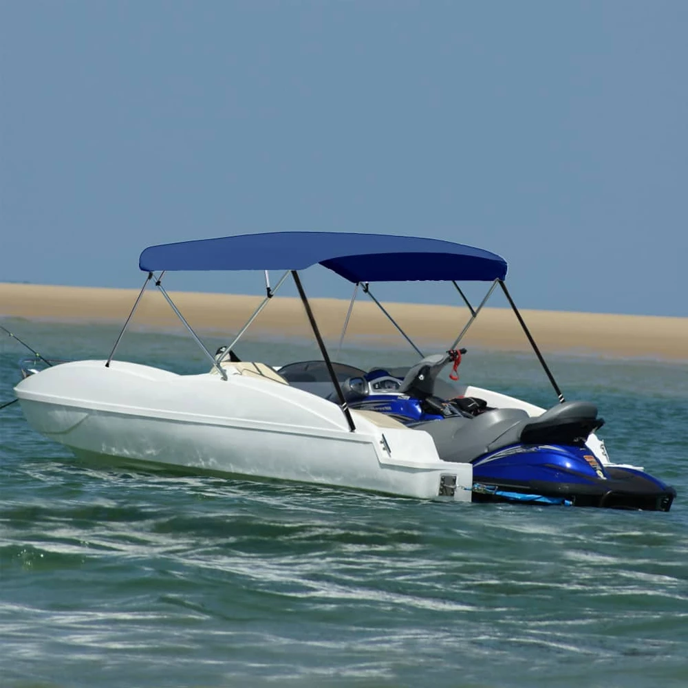 Bimini viršaus stogelis, mėlynas, 243x(230-244)x137cm, 4 lankai