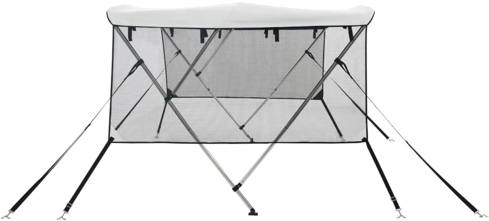 Bimini viršaus stogelis su sienomis, 183x(137-152)x137cm