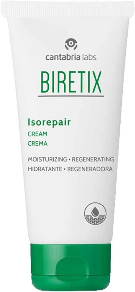 Cantabria Labs Biretix Isorepair Kreminis kremas veidui atkuriantis apsauginę funkciją ir drėkinantis bei minkštinantis odą 50ml