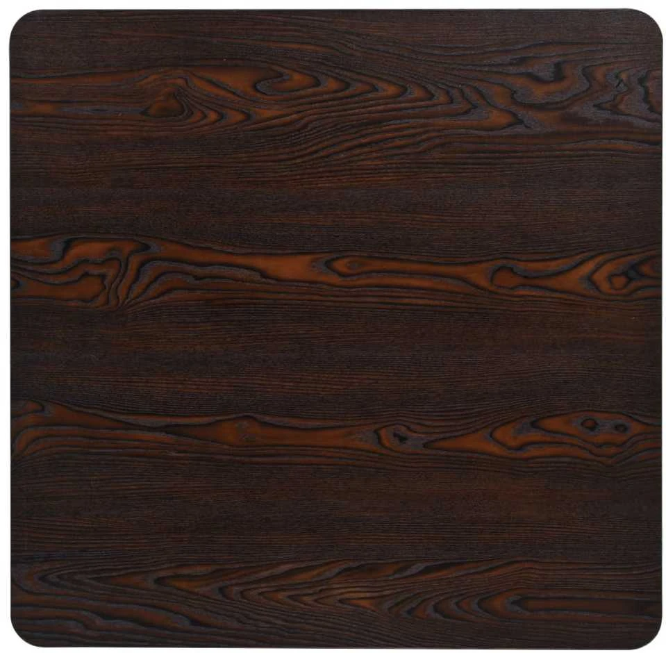 Bistro stal., MDF ir plien., kvadr., 80x80x75cm, tams. uos. sp.