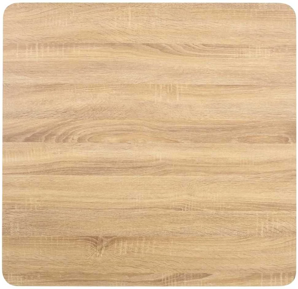 Bistro staliukas, šviesiai rudos spalvos, 80x80cm, MDF