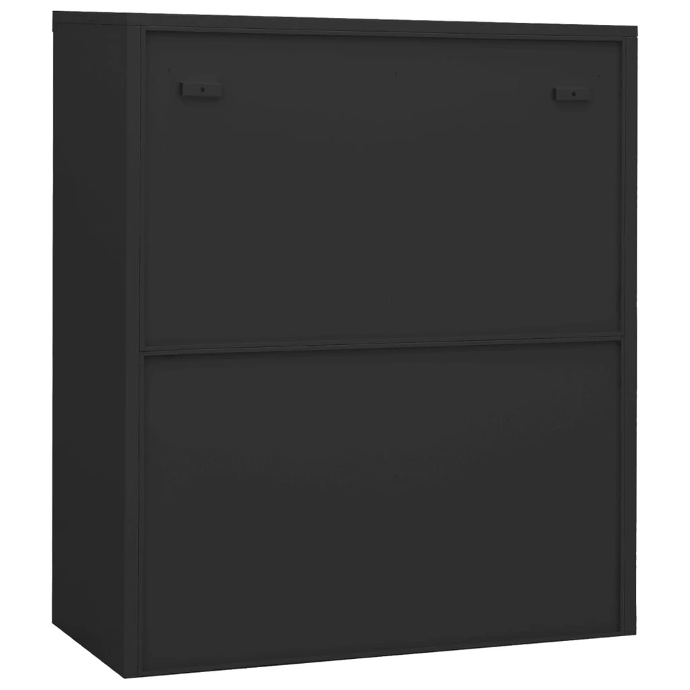 Biuro spintelė su loveliu, antracito, 90x40x128cm, plienas