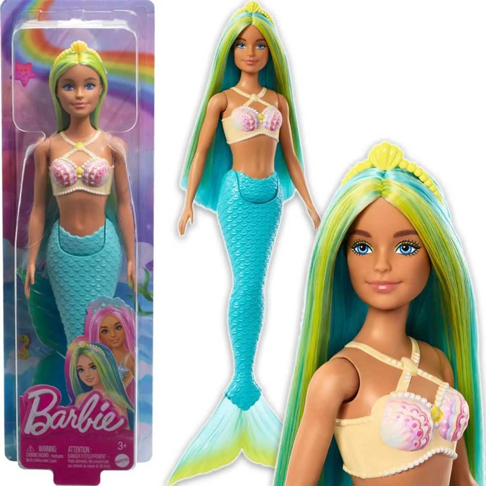 Mattel BARBIE DREAMTOPIA undinėlė melsvais plaukais (HRR03)