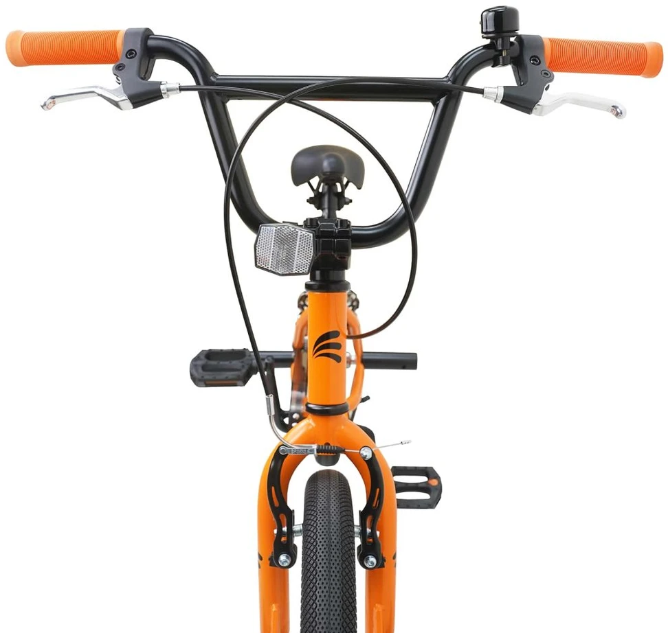 BMX Dviratis 18 Colių 7-10 metų amžiaus Oranžinė