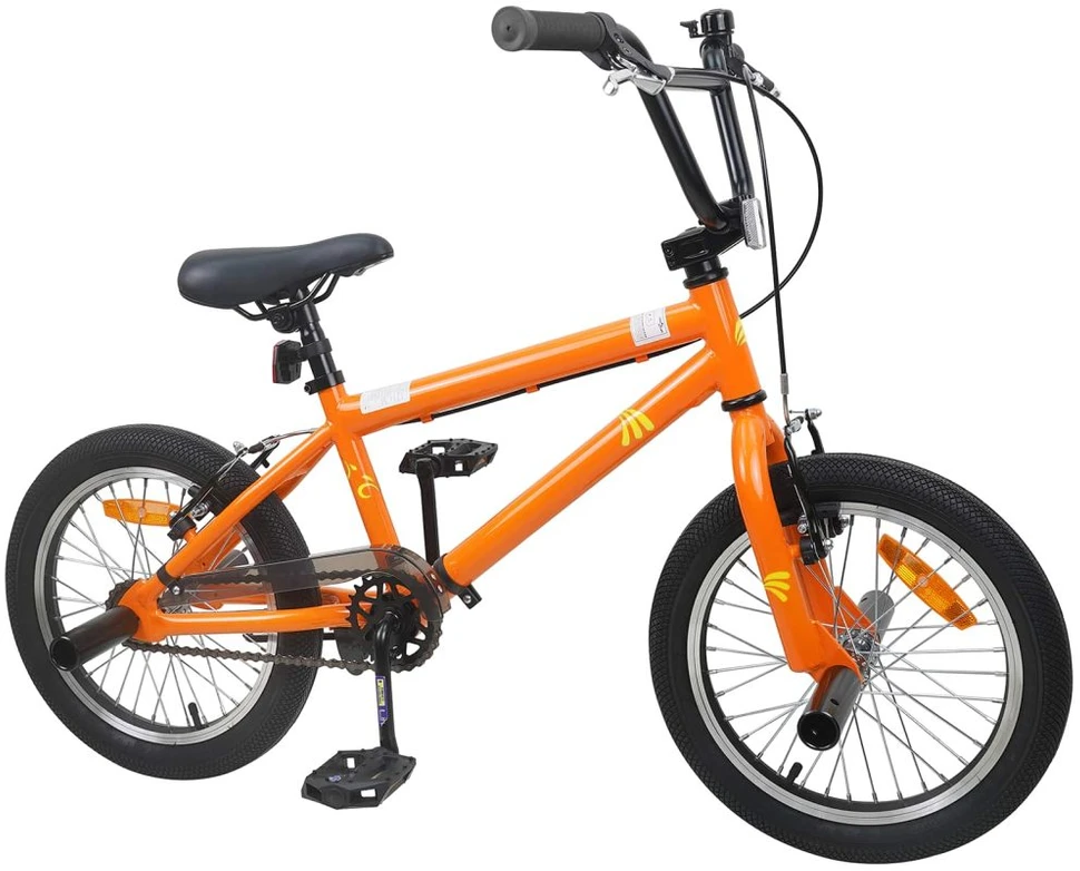 BMX Dviratis 20 Colių skirta vyresniems nei 9 metų Oranžinė