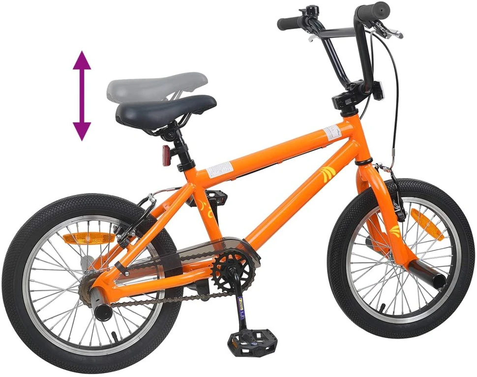 BMX Dviratis 20 Colių skirta vyresniems nei 9 metų Oranžinė
