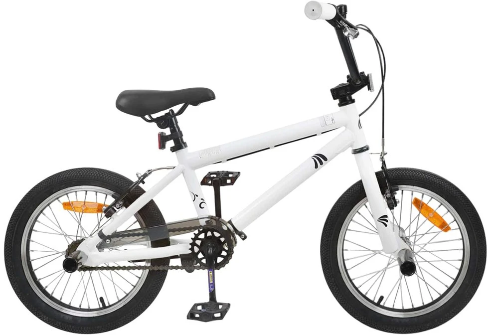 BMX Dviratis 20 Colių skirta vyresniems nei 9 metų Balta