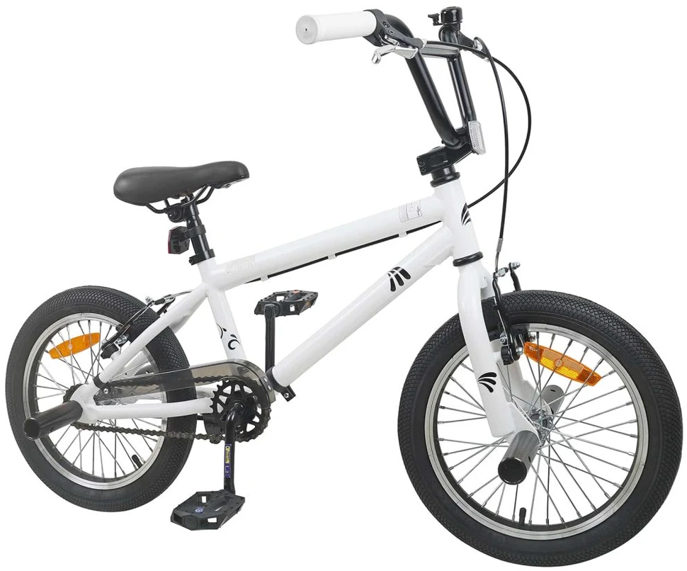 BMX Dviratis 20 Colių skirta vyresniems nei 9 metų Balta