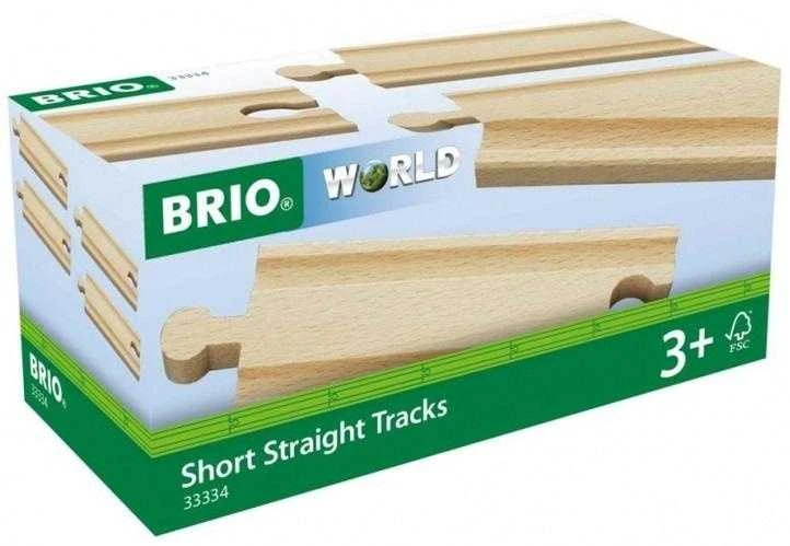 Ravensburger Brio geležinkelis BRIO mažų tiesių kelio detalių rinkinys, 33334