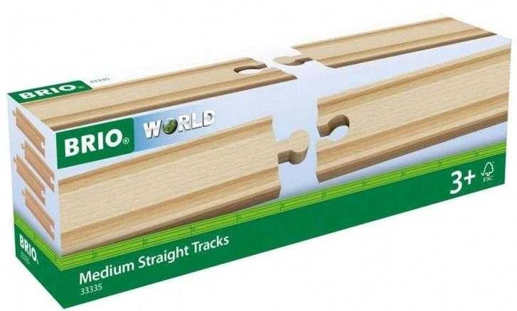 Ravensburger Brio vidutinio dydžio tiesūs bėgiai