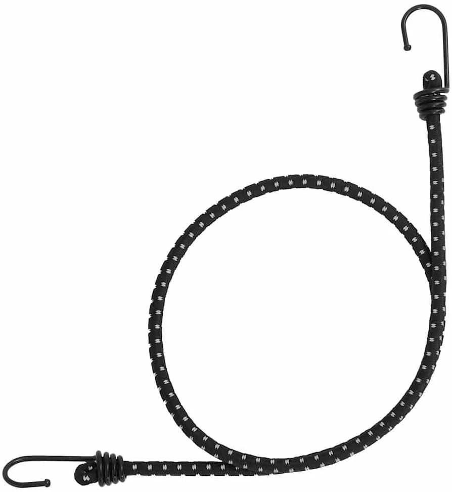 Bungee virvelės su juostelėmis ir kabliukais, 50vnt., 100cm