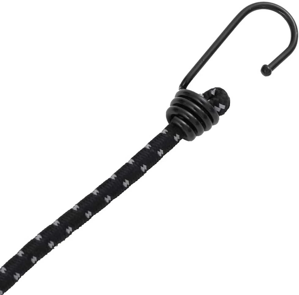 Bungee virvelės su juostelėmis ir kabliukais, 50vnt., 88cm