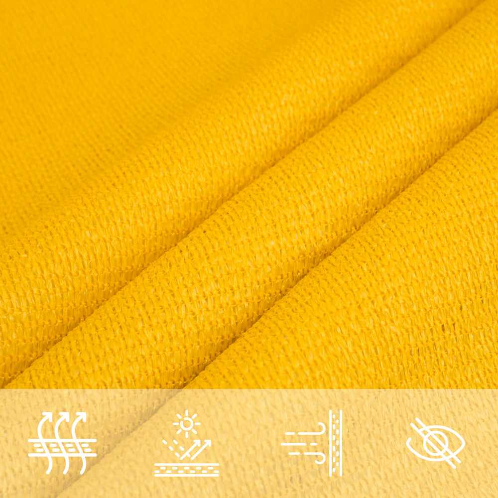 Burė nuo saulės, geltonos spalvos, 2x3,5m, HDPE, 160g/m²